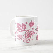  Pyrex Patroon - Gooseberry Pink Koffiemok (Voorkant links)