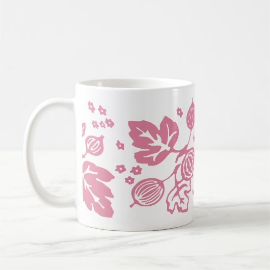  Pyrex Patroon - Gooseberry Pink Koffiemok (Links)
