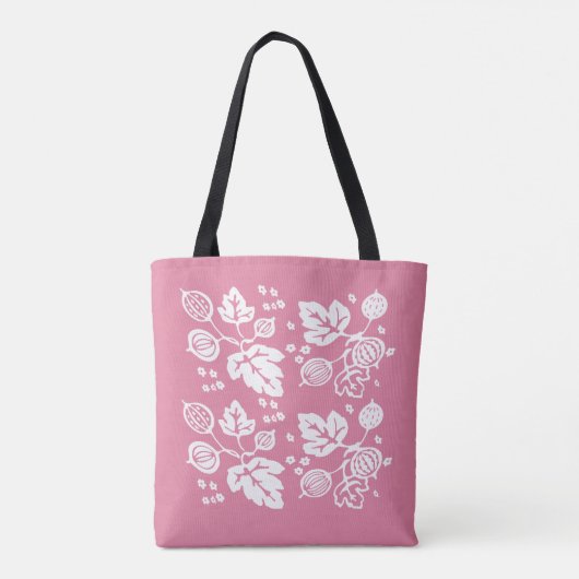 Pyrex Patroon - Gooseberry Pink Tote Bag (Achterkant)