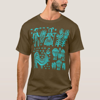  Pyrex Pattern ButterTurquoise Blue T-shirt