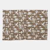  Pyrex Pattern - Early American Cat (White) Theedoek (Horizontaal)