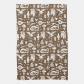  Pyrex Pattern - Early American Cat (White) Theedoek (Verticaal)