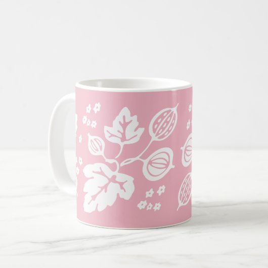 Pyrex Pattern - Gooseberry White Koffiemok (Voorkant links)