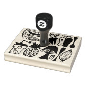  Pyrex Pattern - Mod Kitchen (Foods Foodie) Rubberstempel (Stempel)