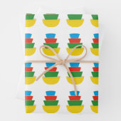  Pyrex Wrapping Papier Primaire Kleuren Mixen Inpakpapier Vel (In situ)