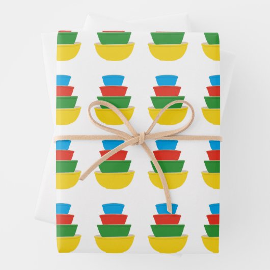  Pyrex Wrapping Papier Primaire Kleuren Mixen Inpakpapier Vel (In situ)