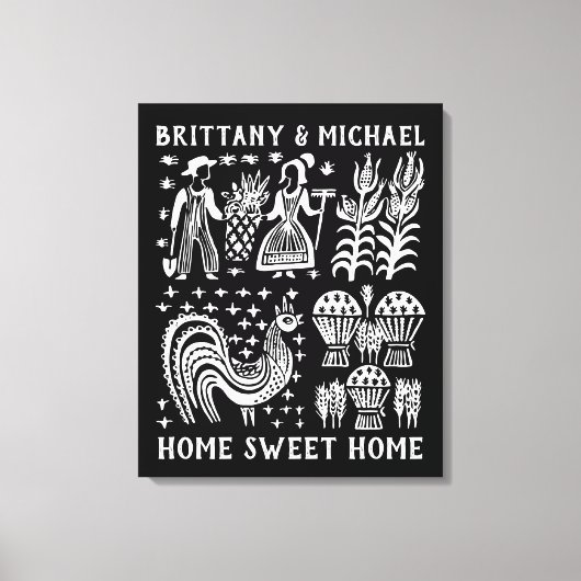 pyrexpatroon - Butterprint (Amish Farmer) Canvas Afdruk (Voorkant)