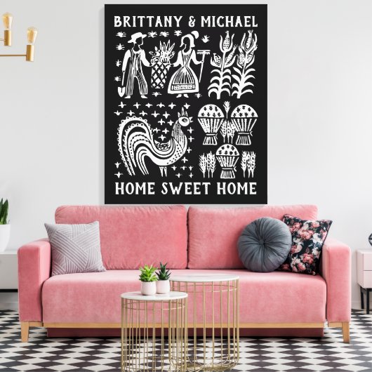 pyrexpatroon - Butterprint (Amish Farmer) Canvas Afdruk (Insitu (Woonkamer))