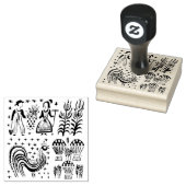  pyrexpatroon - Butterprint (Amish Farmer) Rubberstempel (Gestempeld)