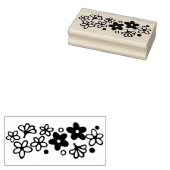 pyrexpatroon - lentebloesemmadeliefjes rubberstempel (Gestempeld)