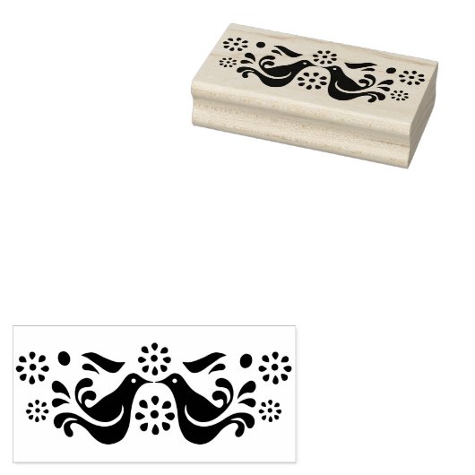  pyrexpatroon - vriendschap (2 vogeltjes) rubberstempel (Gestempeld)