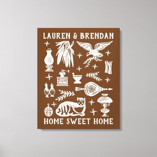 pyrexpatroon - vroeg Amerikaans (koloniaal) Canvas Afdruk (Voorkant)