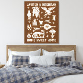 pyrexpatroon - vroeg Amerikaans (koloniaal) Canvas Afdruk (Insitu (Slaapkamer))