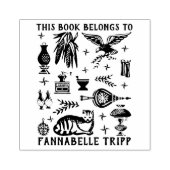  pyrexpatroon - vroeg Amerikaans (koloniaal) Rubberstempel (Afrduk)