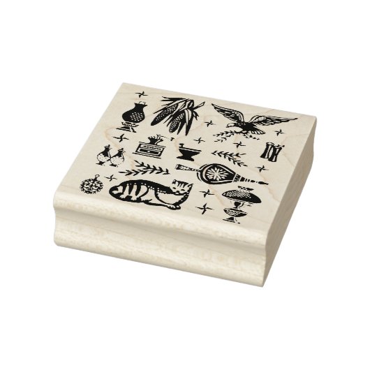  pyrexpatroon - vroeg Amerikaans (koloniaal) Rubberstempel (Stempel)