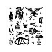  pyrexpatroon - vroeg Amerikaans (koloniaal) Rubberstempel (Afrduk)