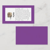 Pyriet Crystal Betekenis Sieraden Display Visitekaartje (Voorkant / Achterkant)