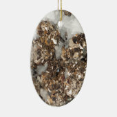 Pyriet en kwarts keramisch ornament (Rechts)
