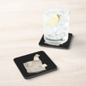 Pyriet kristallen in schalie drankjes onderzetter (Rechterzijde)