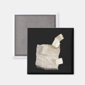 Pyriet kristallen in schalie magneet (Voorkant / Achterkant)