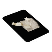 Pyriet kristallen in schalie magneet (Rechterzijde)