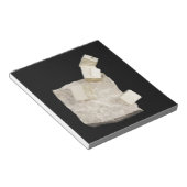 Pyriet kristallen in schalie notitieblok (Schuin)