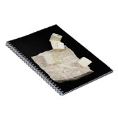 Pyriet kristallen in schalie notitieboek (Rechterzijde)