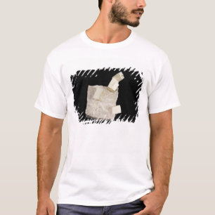 Pyriet kristallen in schalie t-shirt