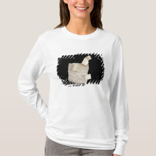Pyriet kristallen in schalie t-shirt