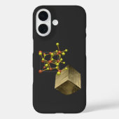 pyriet-minerale kristalstructuur Case-Mate iPhone case (Achterkant)