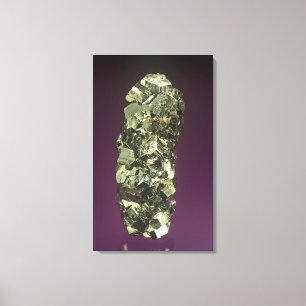 Pyrietkristallen, Peru, Zuid-Amerika Canvas Afdruk