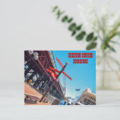 Pyrmont Bridge bij Sydney Briefkaart (Staand voorkant)