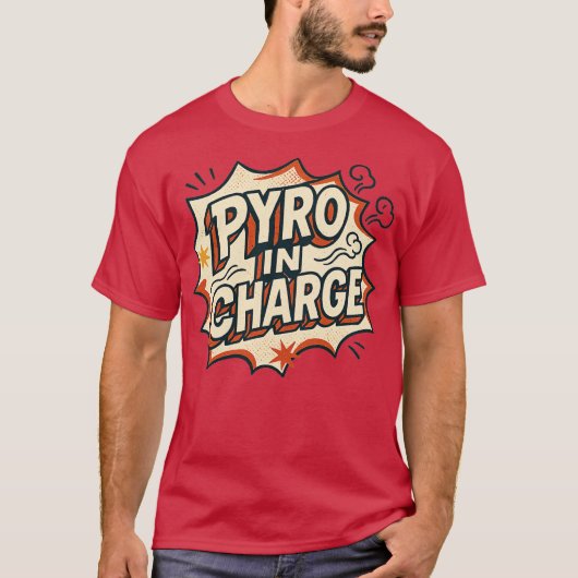 Pyro aan de leiding t-shirt (Voorkant)