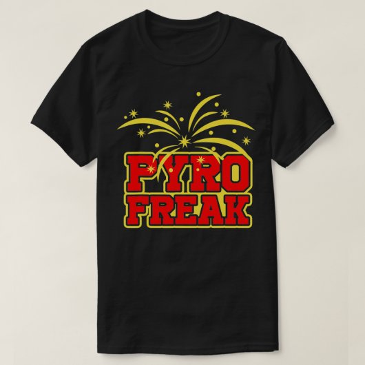 Pyro Freak Fireworks Firecracker Eplosion Pyrotech T-shirt (Design voorkant)