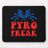 Pyro Freak Pyrotechnics Fireworks Firecracker Gift Muismat (Voorkant)