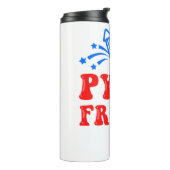 Pyro Freak Pyrotechnics Fireworks Firecracker Gift Thermosbeker (Gedraaid links)