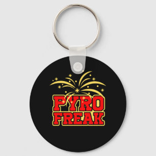 Pyro Freak Vuurwerk nieuwjaarsfeest Fun Gift Sleutelhanger