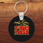 Pyro Freak Vuurwerk nieuwjaarsfeest Fun Gift Sleutelhanger (Voorkant)
