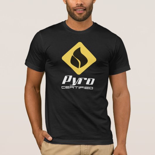 Pyro-gecertificeerd T-shirt (Voorkant)