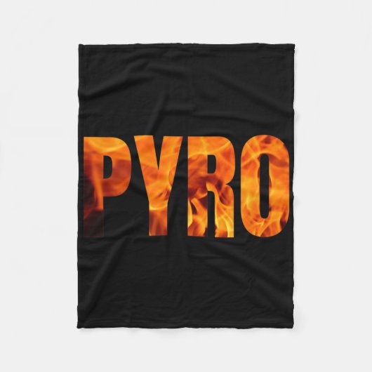 Pyro Kampvuur Pyromaan Fleece Deken (Voorkant)