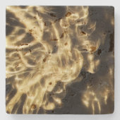 Pyroclastische gloed stenen onderzetter (Voorkant)