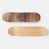Pyrografie Pap Man Myth Legend Wood Persoonlijk Skateboard (Horizontaal)