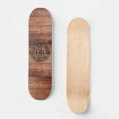 Pyrografie Pap Man Myth Legend Wood Persoonlijk Skateboard (Voorkant)