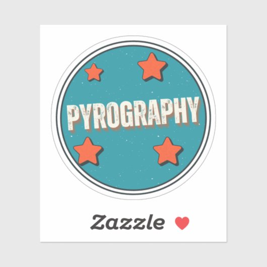 Pyrografie Sticker (Vel)
