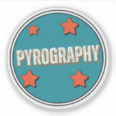 Pyrografie Sticker (Voorkant)