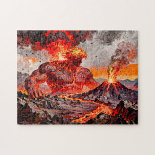 Pyrokles Titaan van Lava en Vulkanisch Vuur uit Gr Legpuzzel