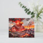 Pyrokles Titan of Lava and Volcanic Fire from Gree Briefkaart (Staand voorkant)