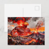 Pyrokles Titan of Lava and Volcanic Fire from Gree Briefkaart (Voorkant / Achterkant)