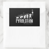 Pyrolutie - Evolutie van de Pyros Rechthoekige Sticker (Tas)