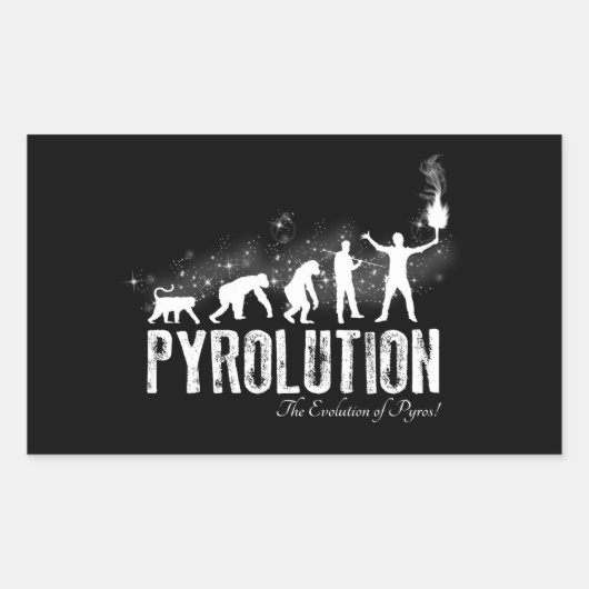 Pyrolutie - Evolutie van de Pyros Rechthoekige Sticker (Voorkant)
